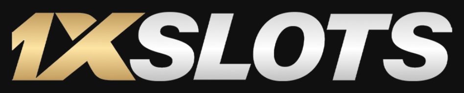 Logo oficial 1xSlots em fundo escuro