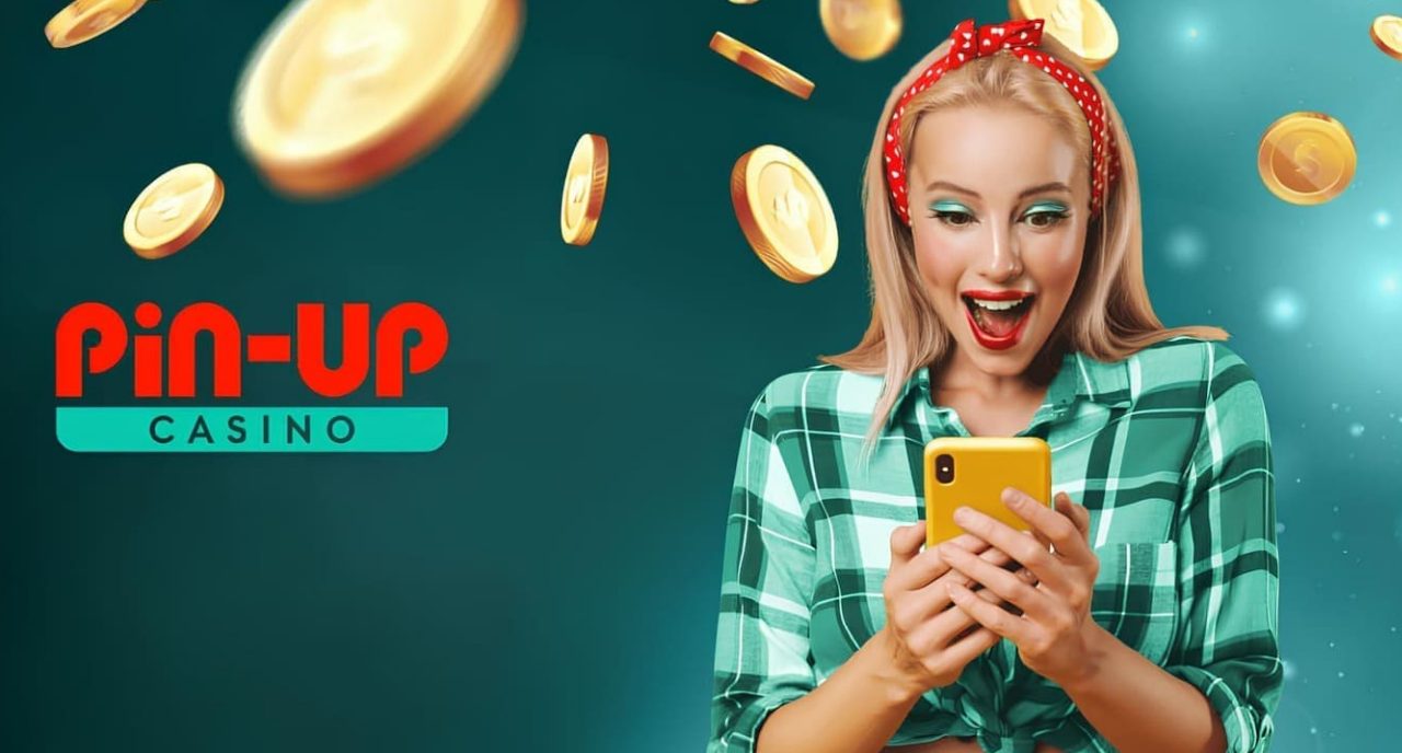 PIN-UP Casino mobile promo with smartphone