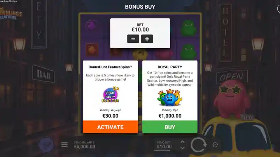 Crownlings Clusters feature